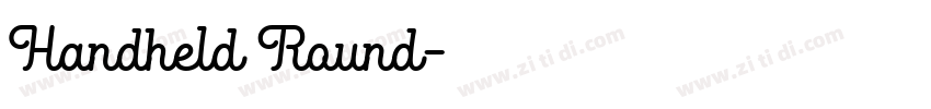 Handheld Round字体转换